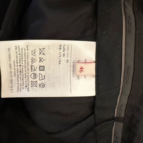 Valentino Garavani Crepe Couture Wool & Silk straight Leg Pants size US10/ EU 46 - Picture 12 of 15